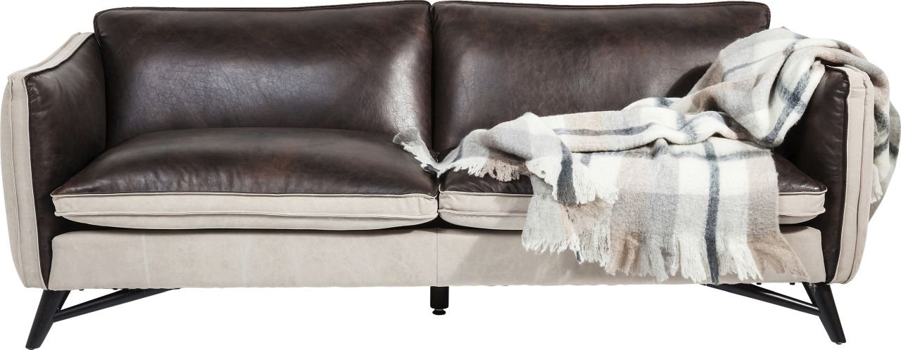 KARE Sofa Fashionista Leder/Canvas 81604