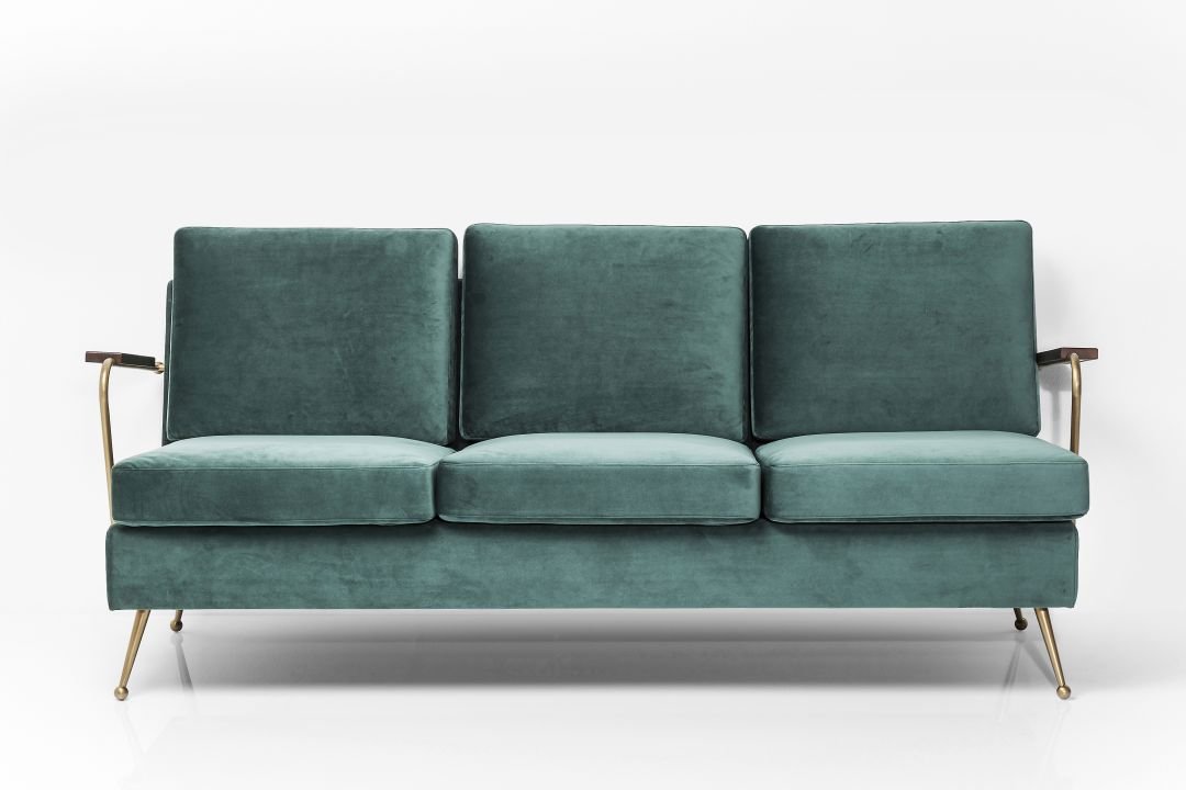 KARE Sofa Gamble Grün 3-Sitzer 80750