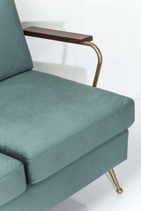 KARE Sofa Gamble Grün 3-Sitzer 80750