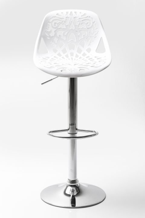 KARE Barhocker Ornament White 76859