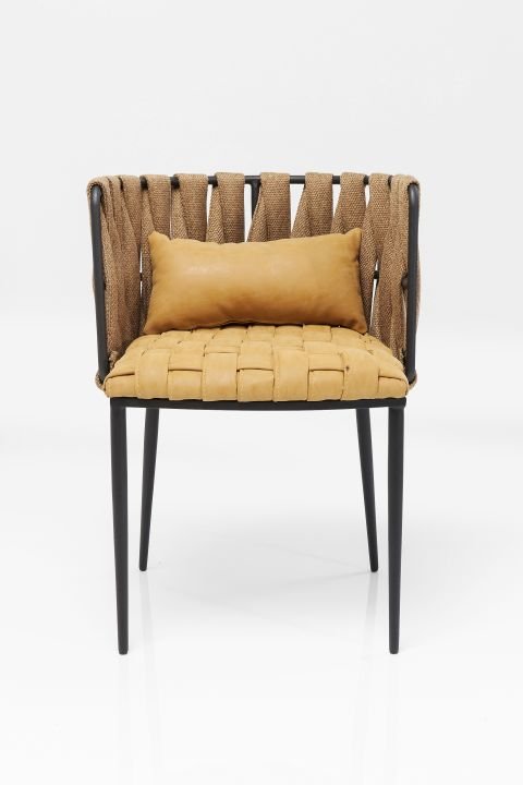 KARE Armlehnstuhl Cheerio Gelb 83643