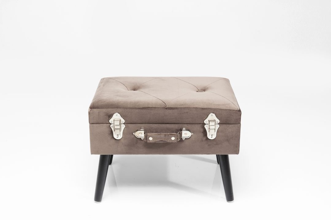 KARE Hocker Suitcase Grau 83244