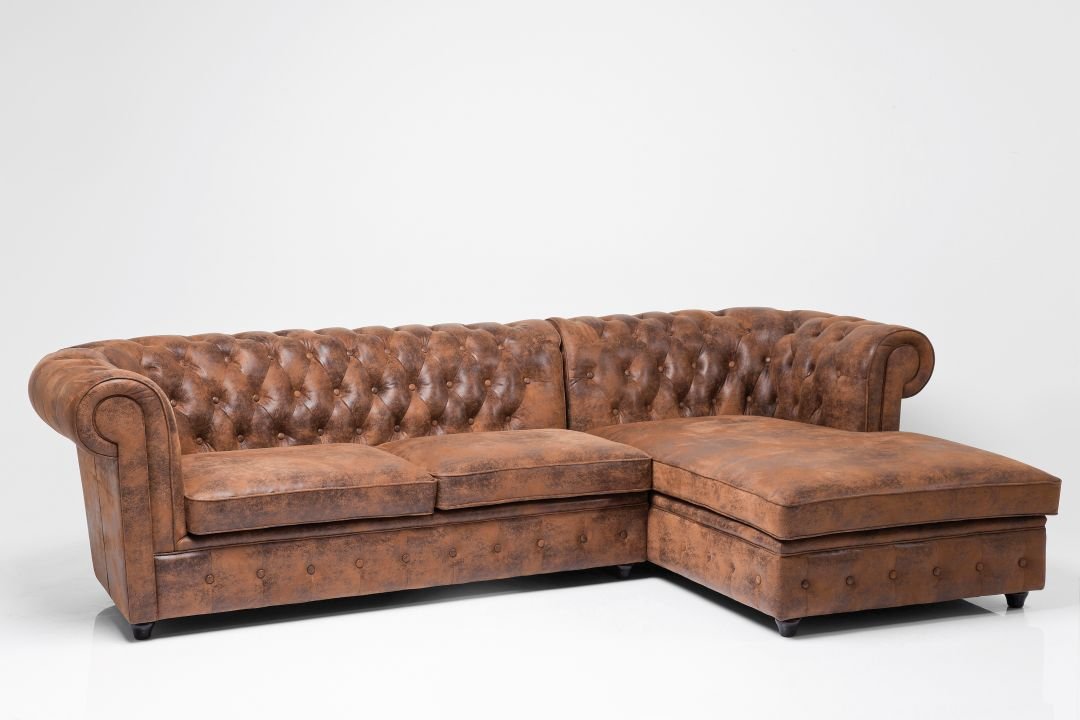 KARE Ecksofa Oxford 3er Vintage 78507