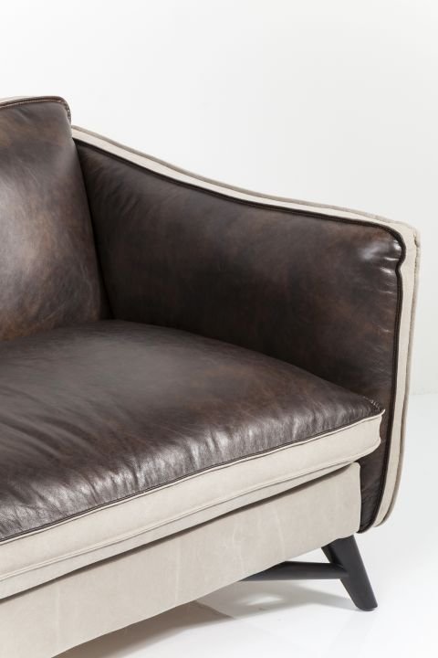 KARE Sofa Fashionista Leder/Canvas 81604