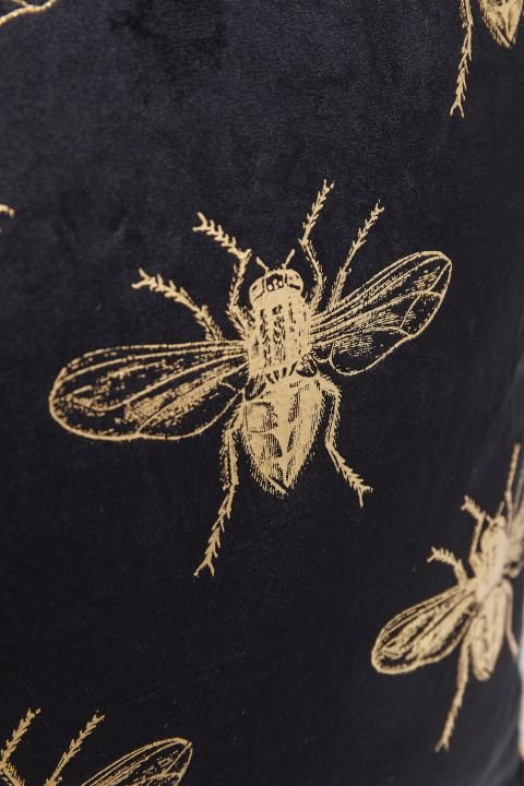 KARE Kissen Bee Schwarz 45x45cm 61659