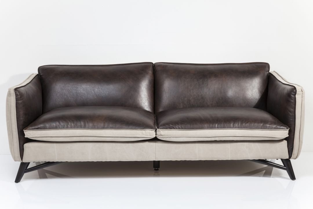KARE Sofa Fashionista Leder/Canvas 81604