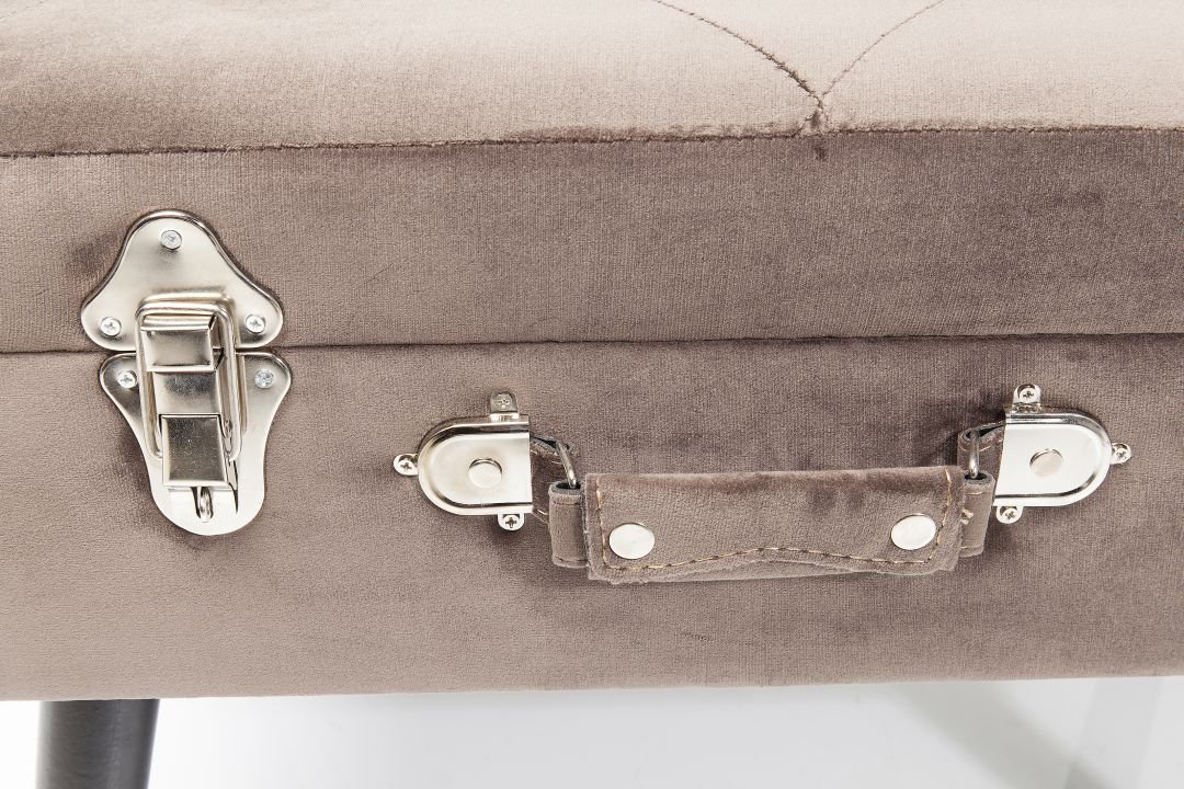 KARE Hocker Suitcase Grau 83244