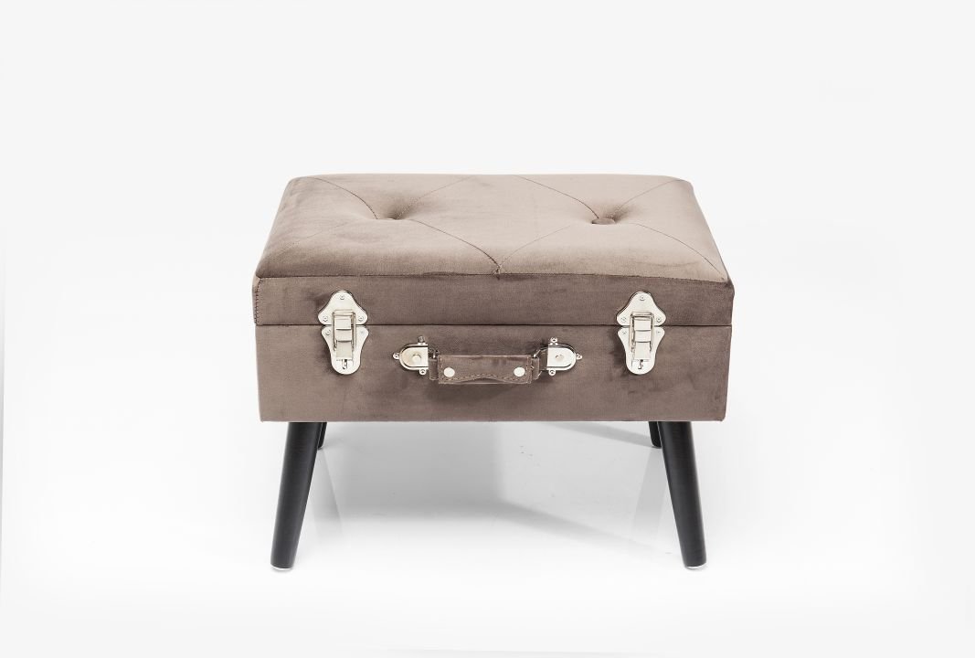 KARE Hocker Suitcase Grau 83244