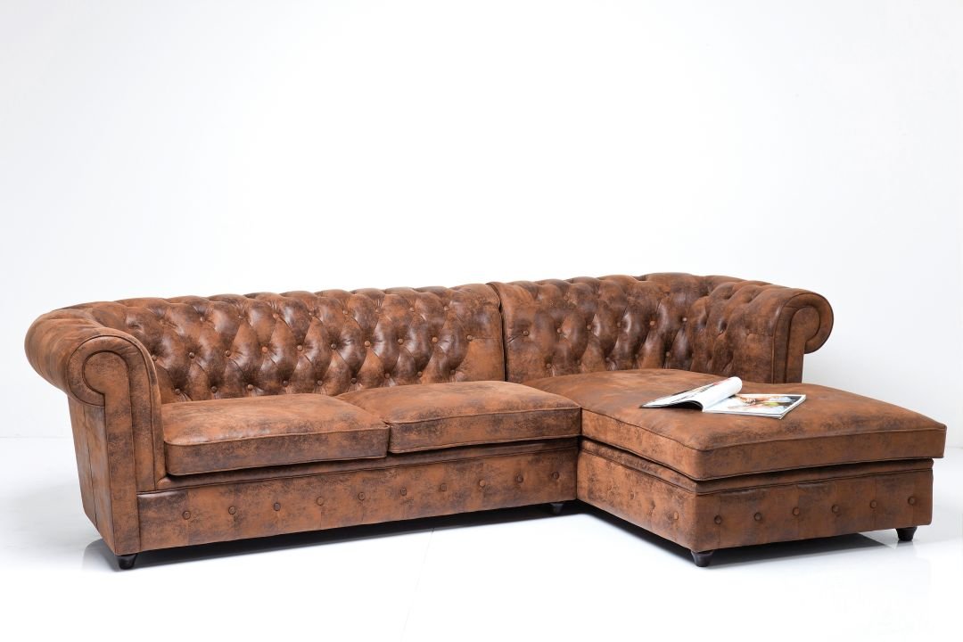 KARE Ecksofa Oxford 3er Vintage 78507