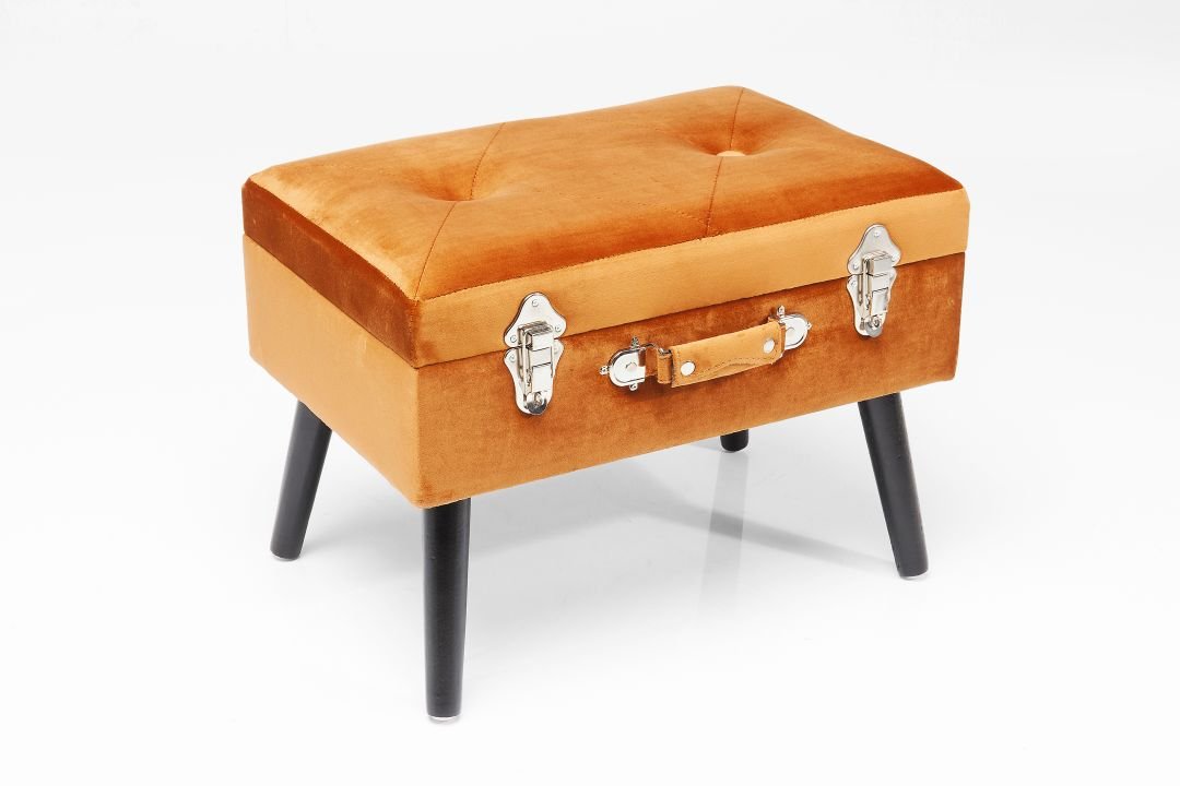 KARE Hocker Suitcase Orange 83245