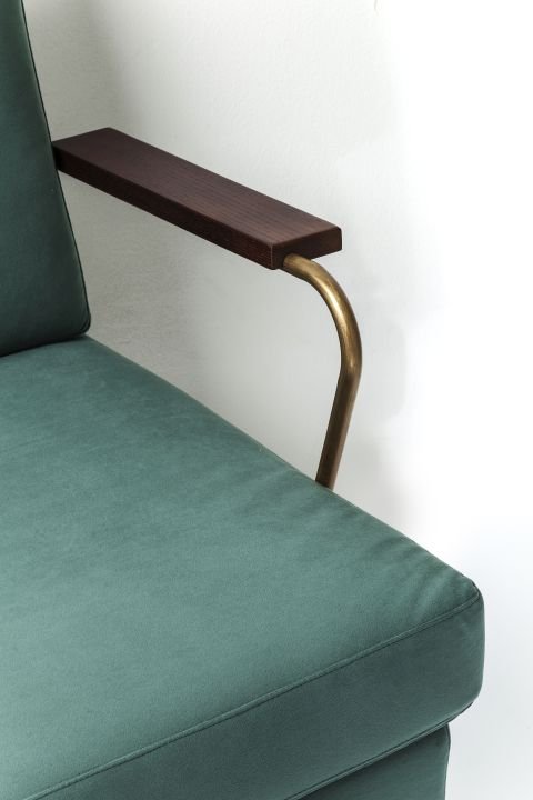 KARE Sofa Gamble Grün 3-Sitzer 80750