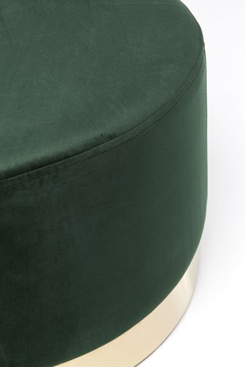 KARE Hocker Cherry Dunkelgrün Brass 84201