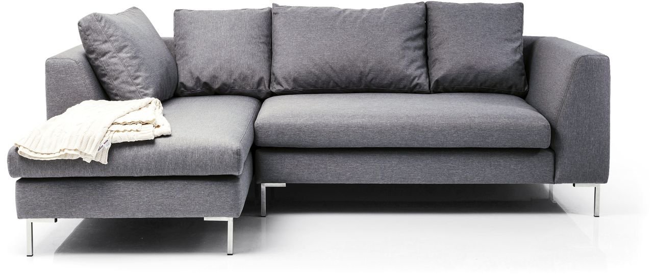 KARE Ecksofa Gianni Klein Grau 82659