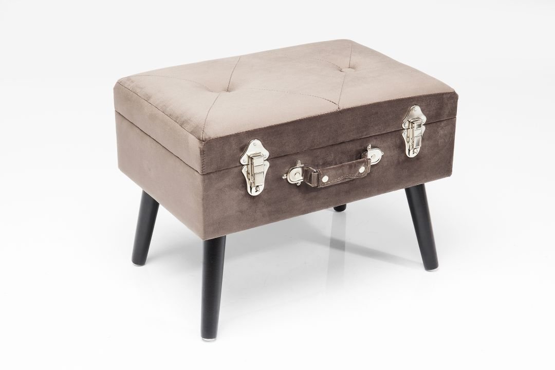 KARE Hocker Suitcase Grau 83244