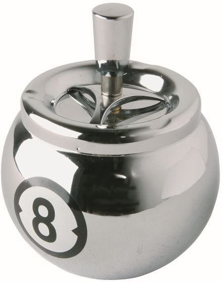 KARE Drehascher Billard 8 Chrom 63182