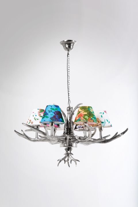 KARE Hängeleuchte Antler Flowers 33008