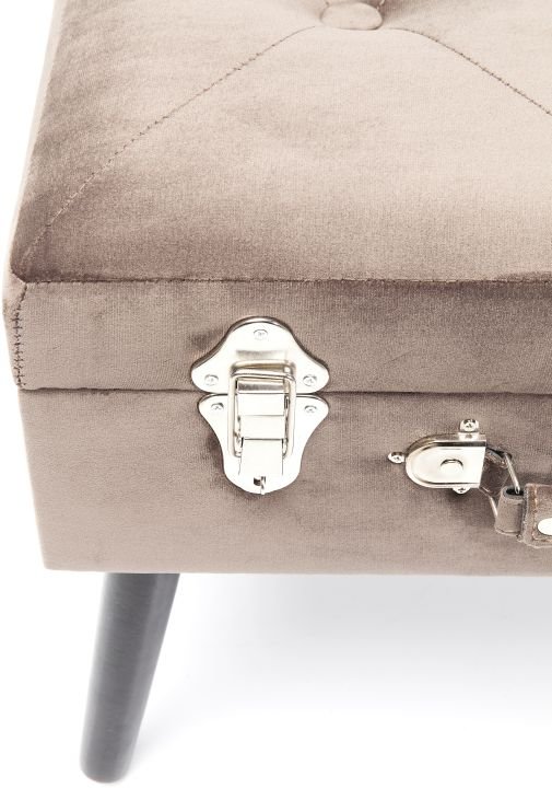 KARE Hocker Suitcase Grau 83244
