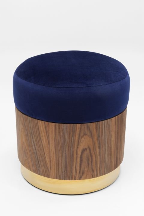 KARE Hocker Lilly Blau Ø39cm 84259