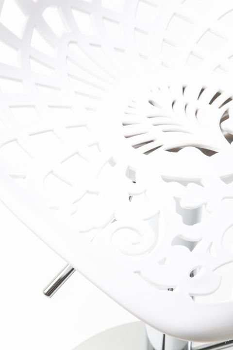 KARE Barhocker Ornament White 76859