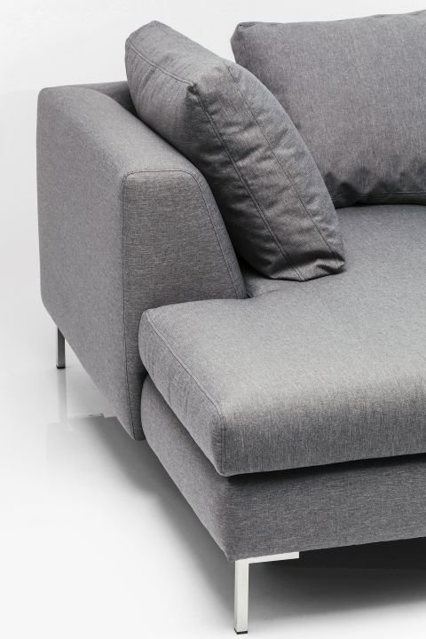 KARE Ecksofa Gianni Klein Grau 82659