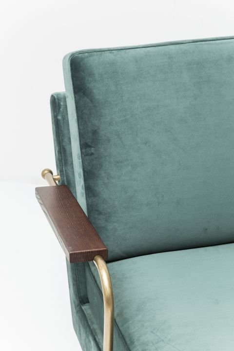 KARE Sofa Gamble Grün 3-Sitzer 80750